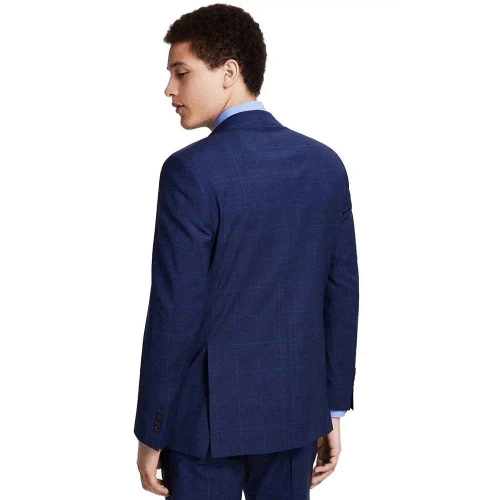 B BY Brooks Brothers Mens Classic Wool Blend Jacket NAVY  Size 42S